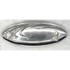 Lenox Aluminum‎ Holloware Butterfly Meadow Serving Bread Tray Platter Serveware